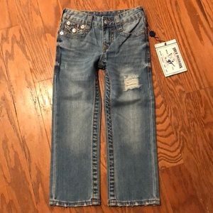 True Religion Straight Leg Boys Jeans Sz 4
